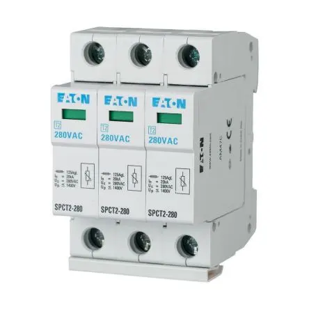 Produktfoto 1 von Eaton, Überspannungsschutz, 3-phasig, 1.4 kV 40 kA DIN-Hutschiene xPole - SPCT2