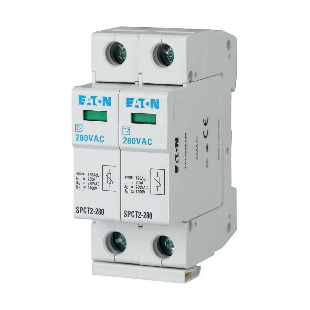 Produktfoto 1 von Eaton, Überspannungsschutz, 1-phasig, 1.4 kV 40 kA DIN-Hutschiene xPole - SPCT2
