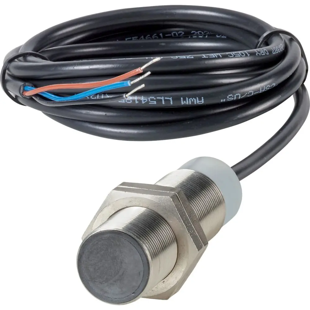 Produktfoto 1 von Eaton E59 AccuProx M18 Näherungssensor Induktiv, Gewinderohr 1 → 7 mm 0-10 V/0-20 mA 15 → 30 V DC, IP67