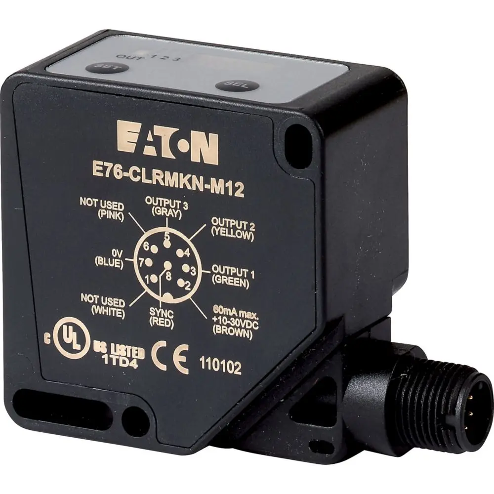 Produktfoto 1 von Eaton Optischer Sensor, NPN Ausgang, M12, Hell-/dunkelschaltend