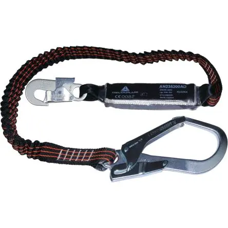 Produktfoto 1 von Delta Plus Automatischer Karabinerhaken Fallschutz Trageschlaufe, Gew.Bel. 140 kg, 2 m
