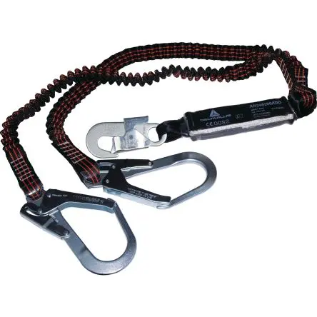 Produktfoto 1 von Delta Plus Automatischer Karabinerhaken Fallschutz Trageschlaufe, Gew.Bel. 140 kg, 2 m