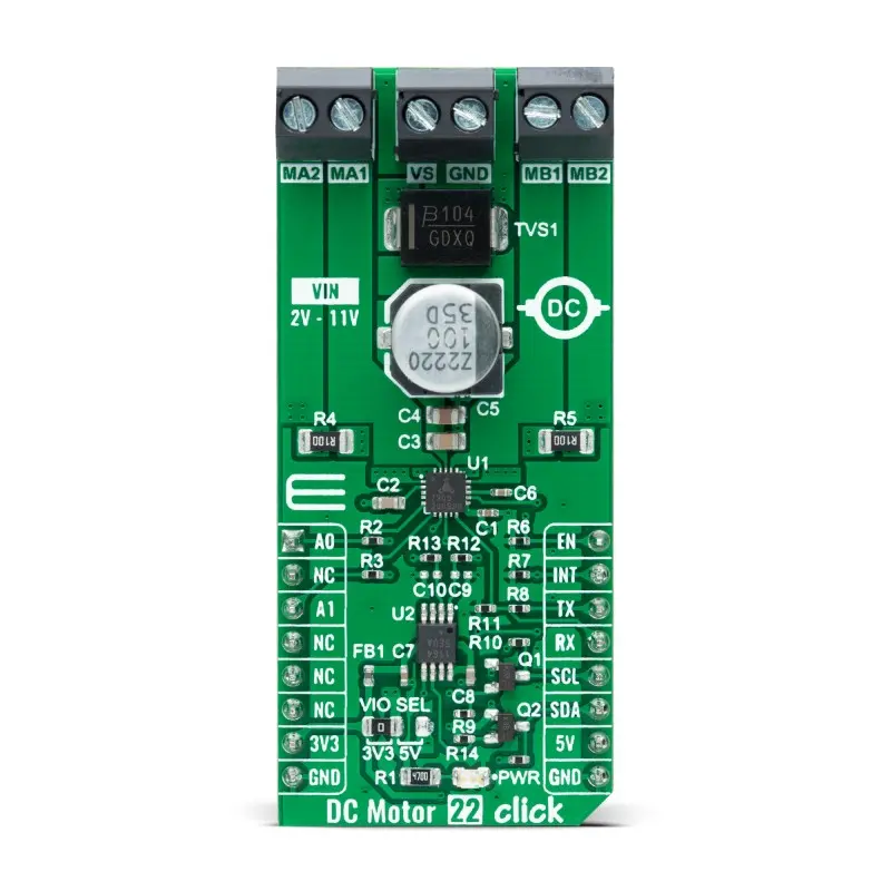 Produktfoto 1 von Brand-Rex TMC 7300 Entwicklungsboard, DC Motor 22 Click Bürstenloser Gleichstrommotor-Treiber