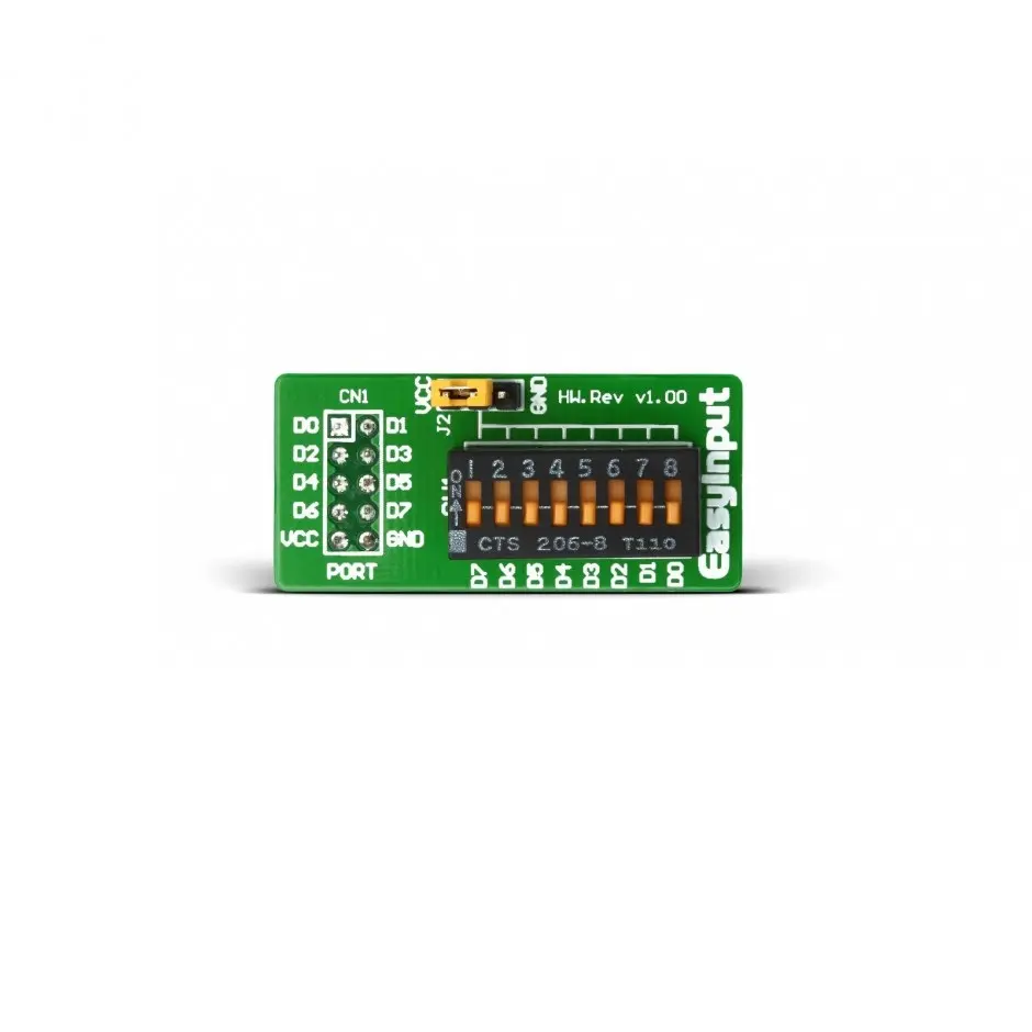 Produktfoto 1 von Brand-Rex Tri-State DIP Switch Entwicklungsboard, EasyInput-Platine