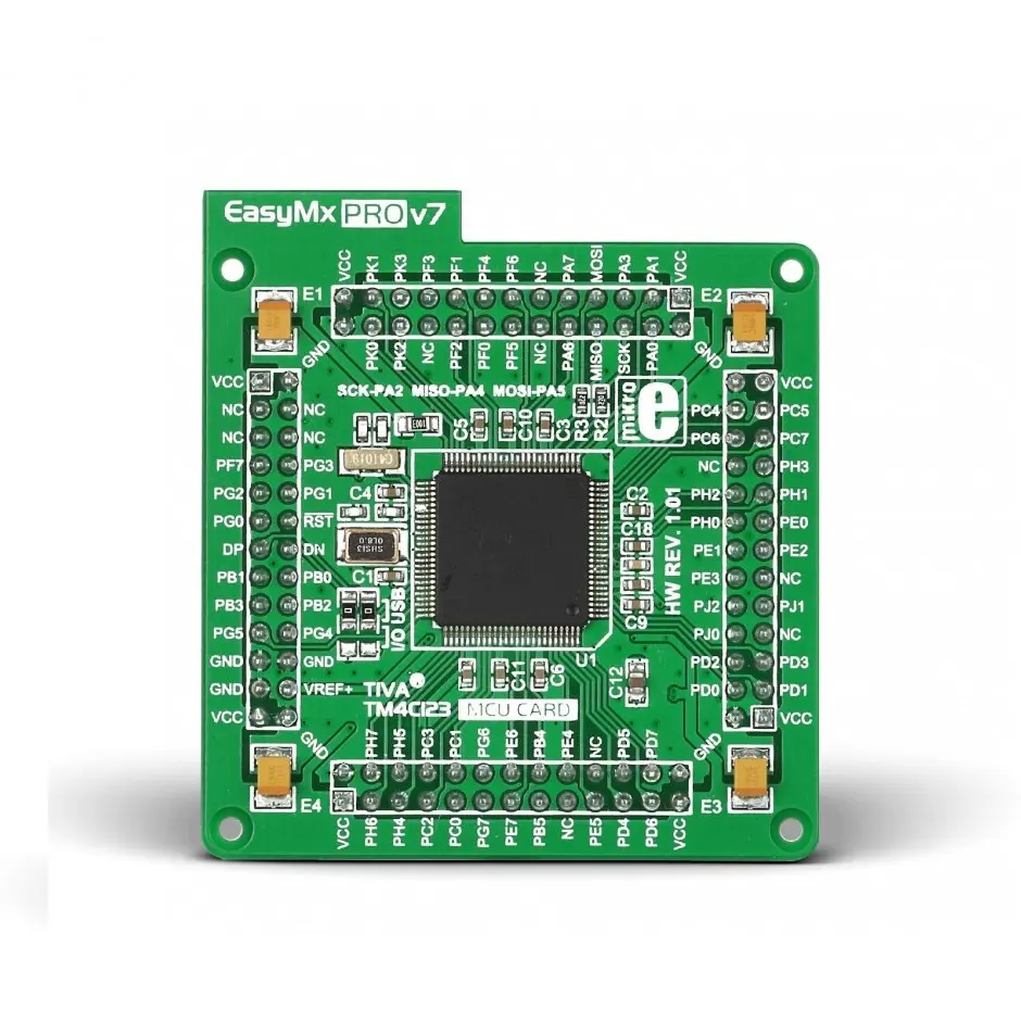 Produktfoto 1 von Brand-Rex EasyMx PRO v7 für Tiva C-Serie MCU, MCU-Karte Entwicklungstool Microcontroller AVR TM4C123GH6P Mikroe-1621