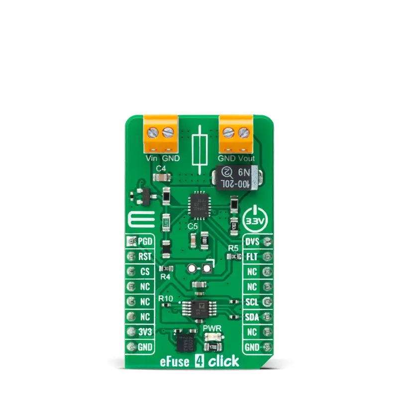Brand-Rex TPS25940 Entwicklungsboard, EFuse 4 Click
