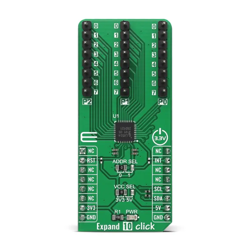 Produktfoto 1 von Brand-Rex Expand 10 Click Kommunikationsplatine für E/A-Erweiterung, Platine Entwicklungstool Microcontroller