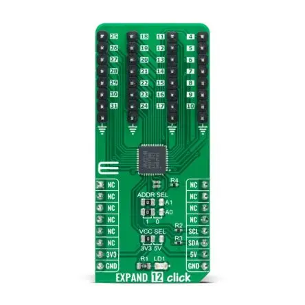 Produktfoto 1 von Brand-Rex Expand 12 Click Kommunikationsplatine für E/A-Erweiterung, Platine Entwicklungstool Microcontroller