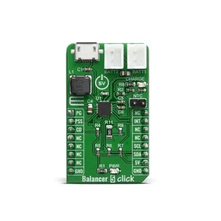 Produktfoto 1 von Brand-Rex BQ25887 Entwicklungsboard, Balancer 5 Click Akkuladegerät