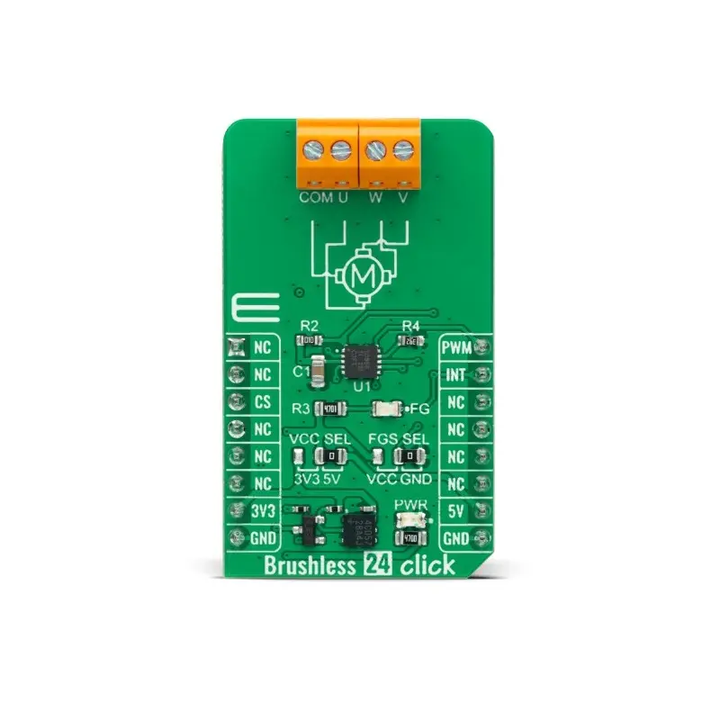 Produktfoto 1 von Brand-Rex DRV10866 Entwicklungsboard, Brushless 24 Click PWM-Controller