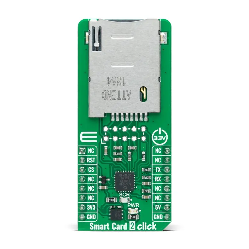 Produktfoto 1 von Brand-Rex Smartcard 2 Click UART, Platine Entwicklungstool Microcontroller 8051 SEC1210 Mikroe-5492
