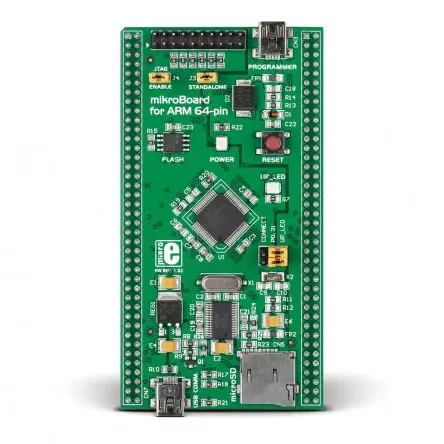 Produktfoto 1 von Brand-Rex MikroBoard für ARM 64-Pin USB, Platine Entwicklungstool Microcontroller ARM Mikroe-649