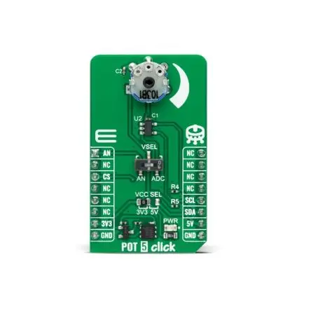 Produktfoto 1 von Brand-Rex PDB081-P10-103B1 Entwicklungsboard, POT 5 Click Power-Shield-Funktion