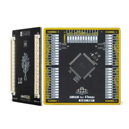 Produktfoto 1 von Brand-Rex SiBRAIN für ATmega3250 MCU, Entwicklungsboard Entwicklungstool Microcontroller AVR 8. Generation Mikroe-5370