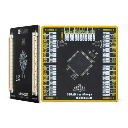 Produktfoto 1 von Brand-Rex SiBRAIN für ATmega6450 MCU, Entwicklungsboard Entwicklungstool Microcontroller AVR 8. Generation Mikroe-5371