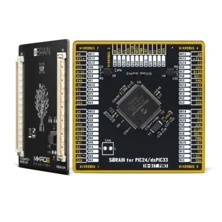 Brand-Rex SiBRAIN für PIC24HJ256GP610 MCU, Entwicklungsboard Entwicklungstool Microcontroller dsPIC 8. Generation