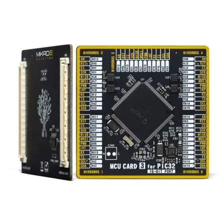 Produktfoto 1 von Brand-Rex SiBRAIN für PIC32MZ1024EFF144 MCU, Entwicklungsboard Entwicklungstool Microcontroller PIC32 8. Generation