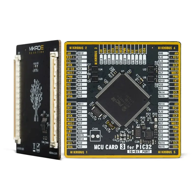 Produktfoto 1 von Brand-Rex SiBRAIN für PIC32MZ2048EFH144 MCU, Entwicklungsboard Entwicklungstool Microcontroller PIC32 8. Generation