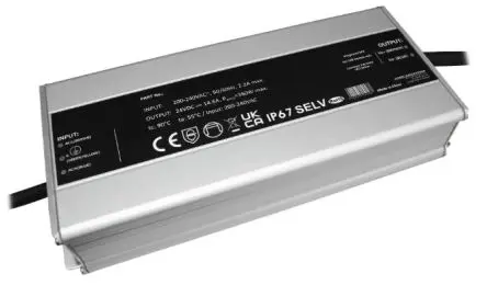 Produktfoto 1 von RS PRO LED-Treiber, 350 W 176V ac, 264 V ac LED Konstantspannungs-Treiber 7.2A, Ausgang 48V