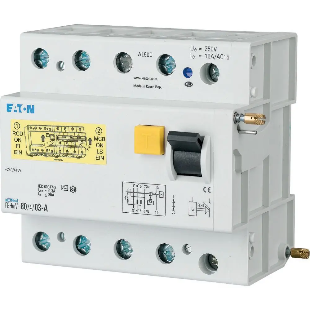 Produktfoto 1 von Eaton xE?ect - FBHmV RCCB, 4-polig, 125A, 500mA Typ A xE?ect 240/415V ac