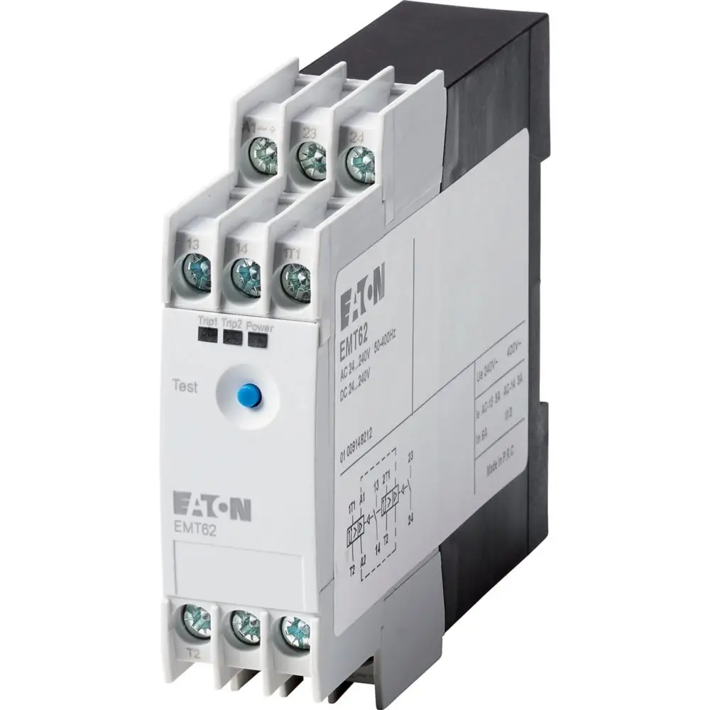 Produktfoto 1 von Eaton EMT6 Überlastrelais 3.5 VA 2 Schließer, 240V, 103 mm x 23 mm
