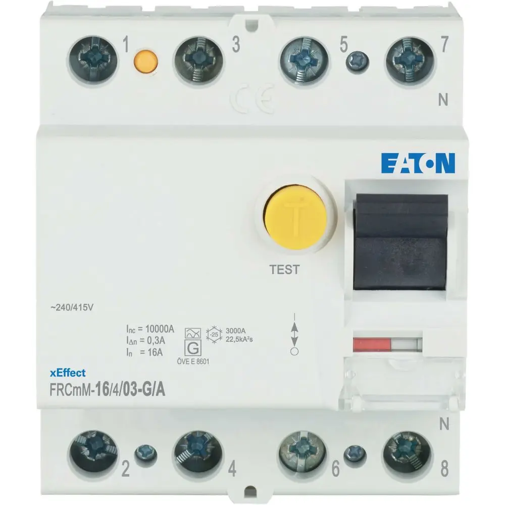 Produktfoto 1 von Eaton xEffect - FRCmM RCCB, 4-polig, 16A, 300mA xEffect 240/415V ac