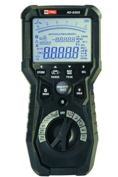 Produktfoto 1 von RS PRO Tragbares Gerät Isolationsprüfer 50 mΩ