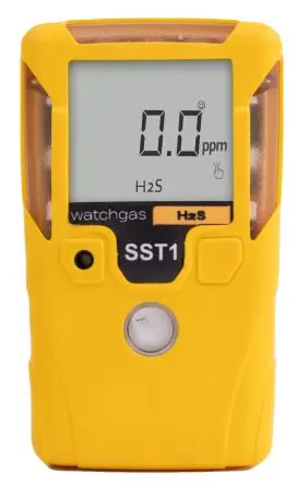 Watchgas SST1-H Einzelgasdetektor für H2S LCD-Hintergrundbeleuchtung 10s, Tragbare Gasdetektoren, Yes, Gasdetektor