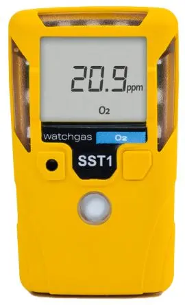 Watchgas Einzelgasdetektor für Sauerstoff LCD-Hintergrundbeleuchtung 10s, Tragbare Gasdetektoren, Yes, Gasdetektor