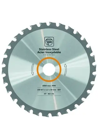 Produktfoto 1 von FEIN 30 Hartmetall Edelstahl Sägeblatt, Ø 150 mm