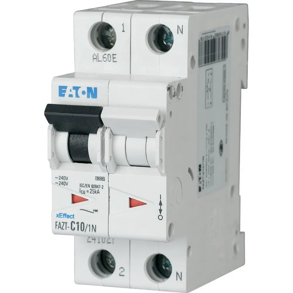 Eaton FAZ Miniaturüberlastschalter Typ C, Pol 1-polig 25 A 240 V ac, Abschaltvermögen 7.5 kA xEffect 60 V dc