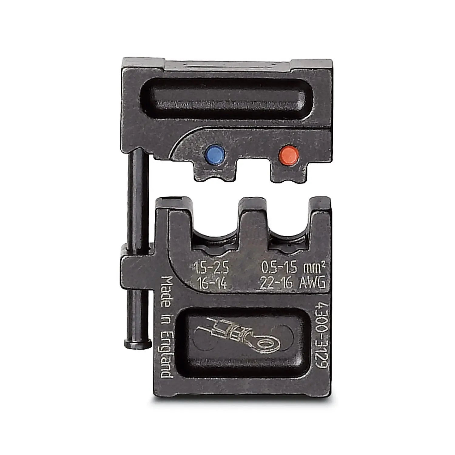 Produktfoto 1 von Phoenix Contact CRIMPFOX-M Crimpmatrize Schwarz, Crimpzange