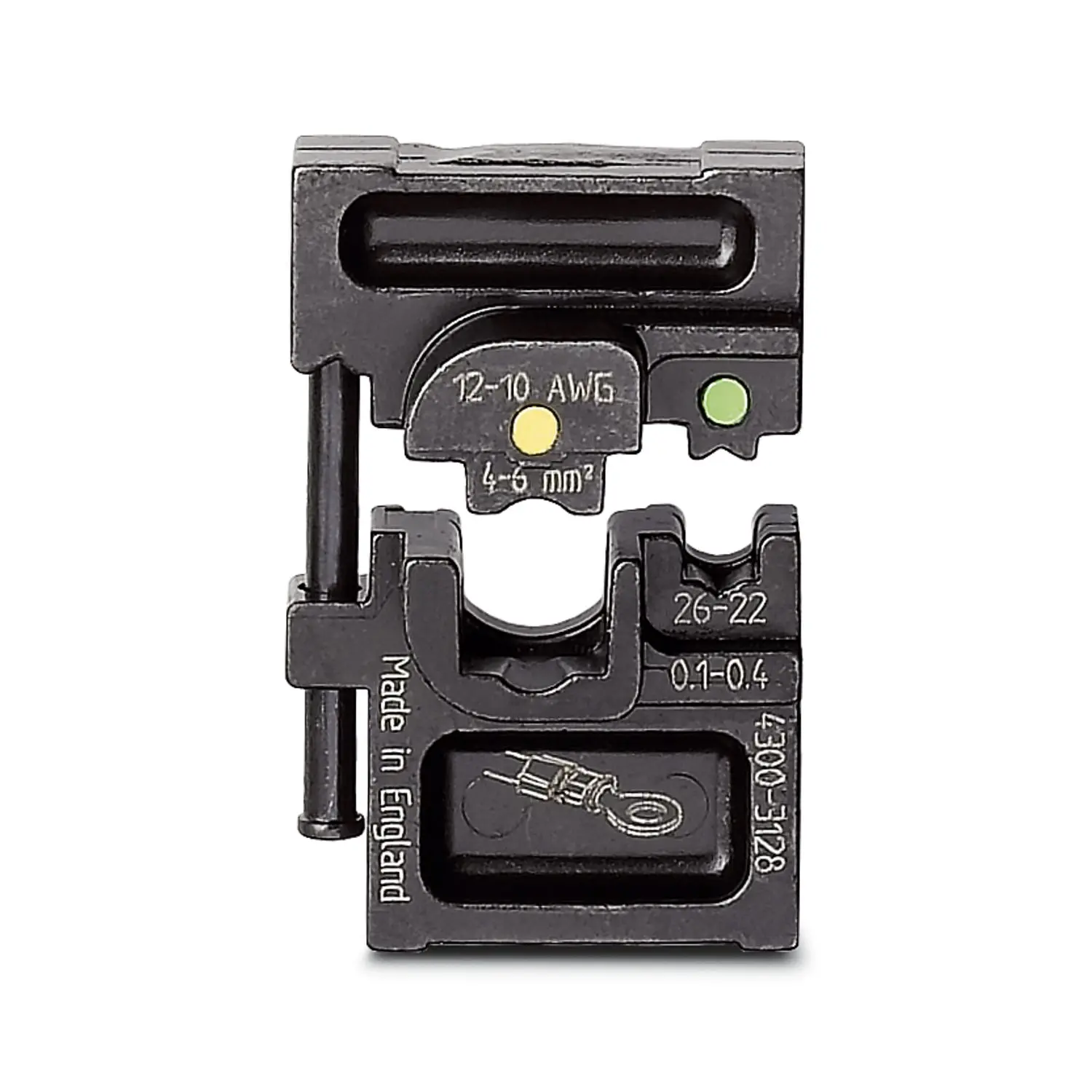 Produktfoto 1 von Phoenix Contact CRIMPFOX-M Crimpmatrize Schwarz, Crimpzange