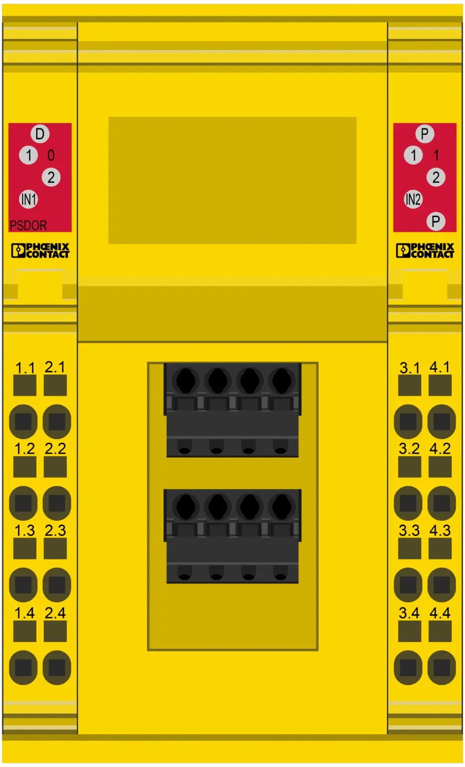 Produktfoto 1 von Phoenix Contact Inline Serie IB IL Sicherheitsmodul / 4 Ausgänge