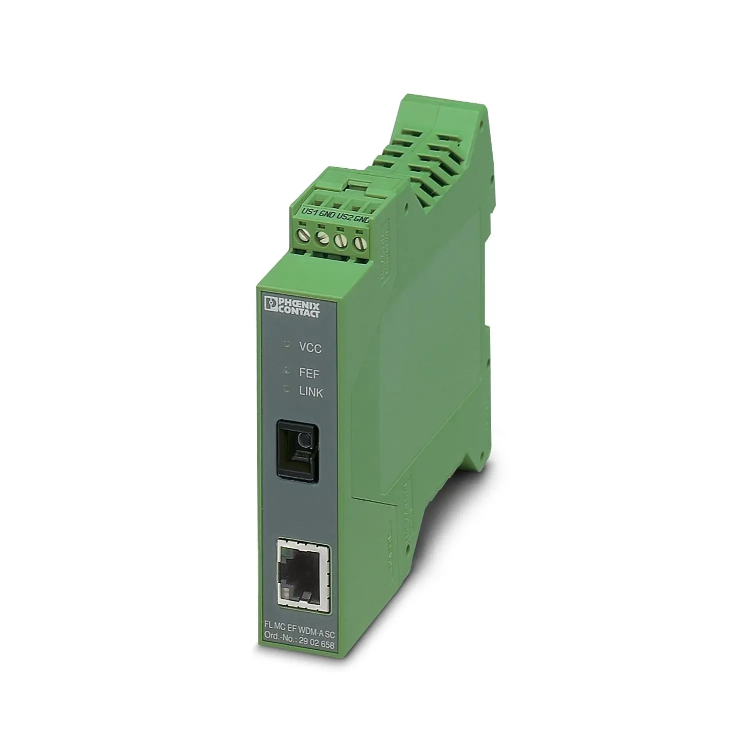 Produktfoto 1 von Phoenix Contact Serie FL LWL-Konverter 18/30 V dc DIN-Hutschiene, ATEX