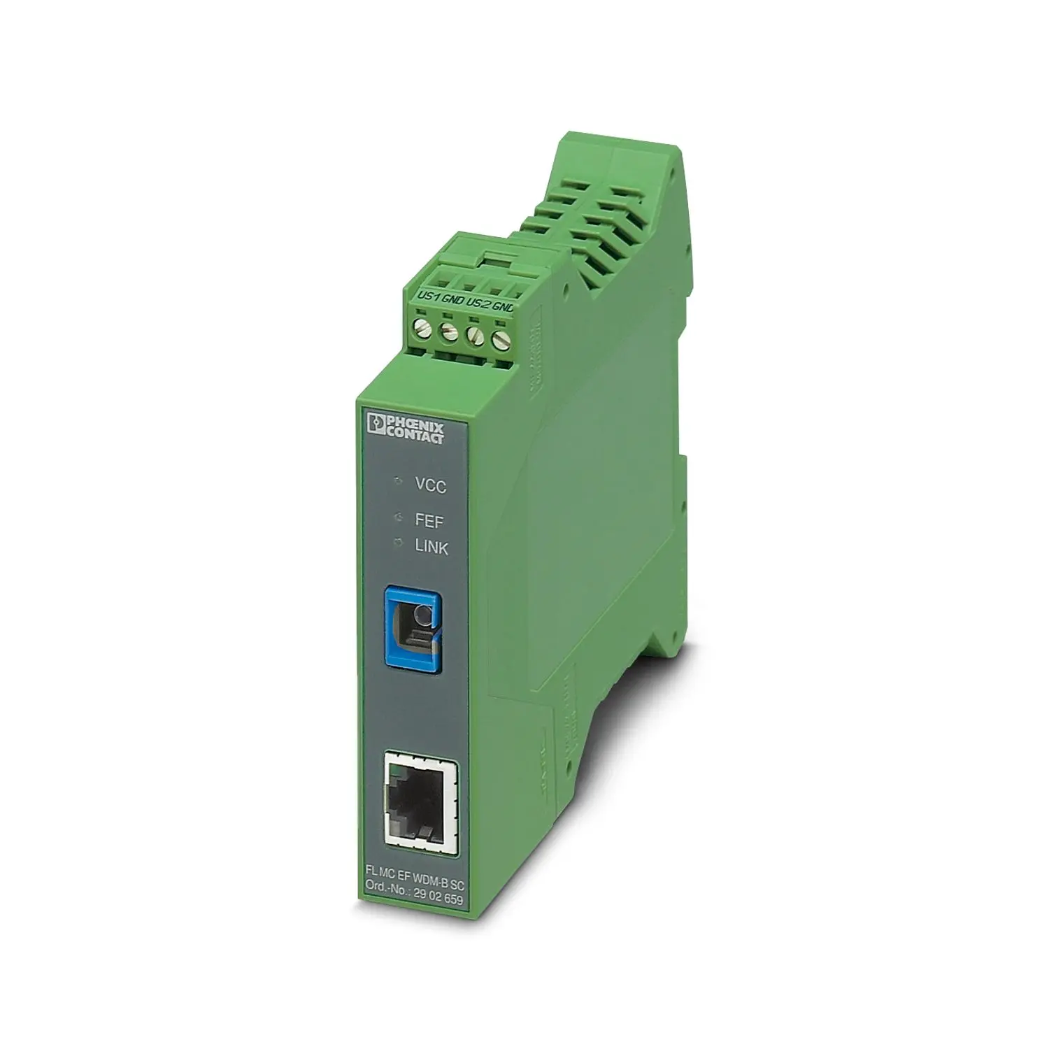 Produktfoto 1 von Phoenix Contact Serie FL LWL-Konverter 18/30 V dc DIN-Hutschiene, ATEX