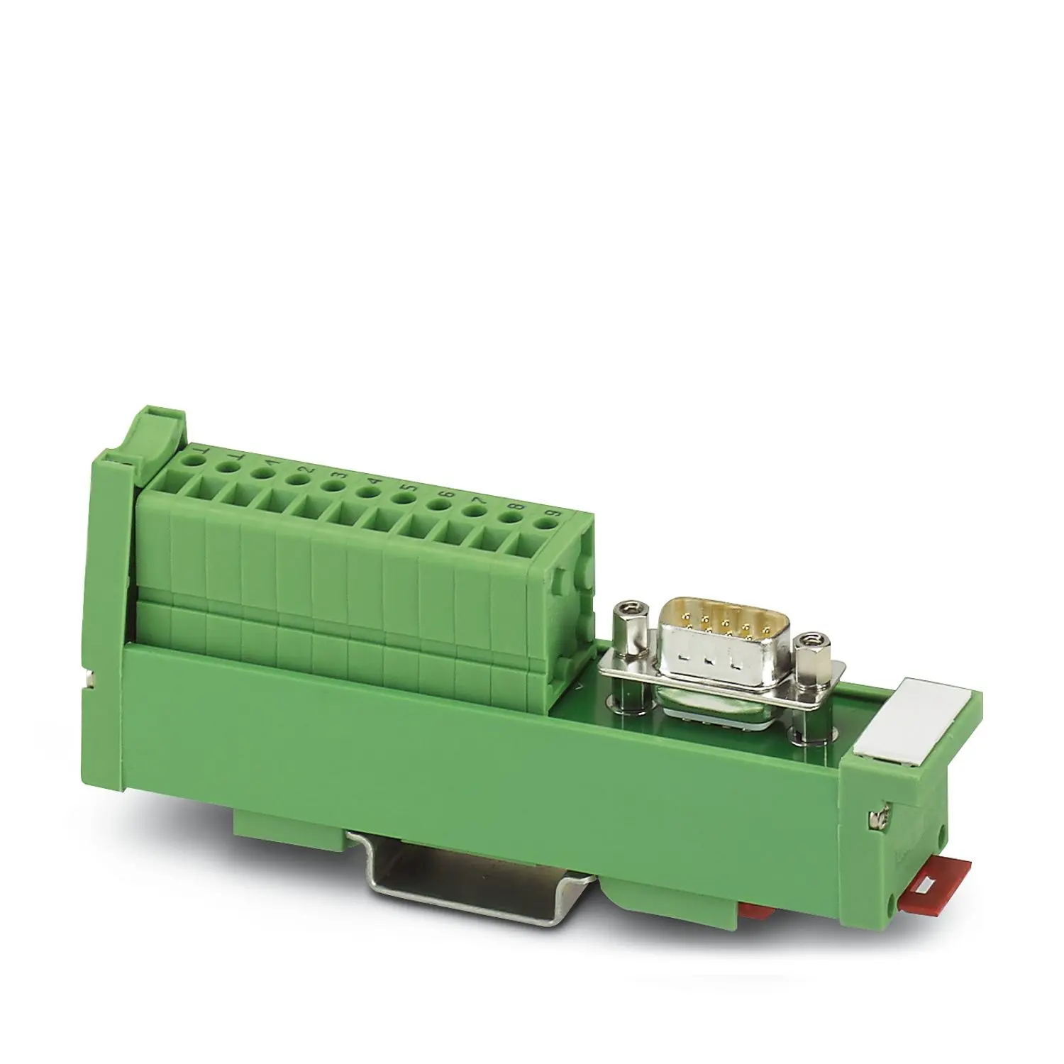 Produktfoto 1 von Phoenix Contact VARIOFACE SLIM LINE Schnittstellenmodul D-SUB, Buchse, 9-polig, 60 V, DIN-Hutschiene 2.5A