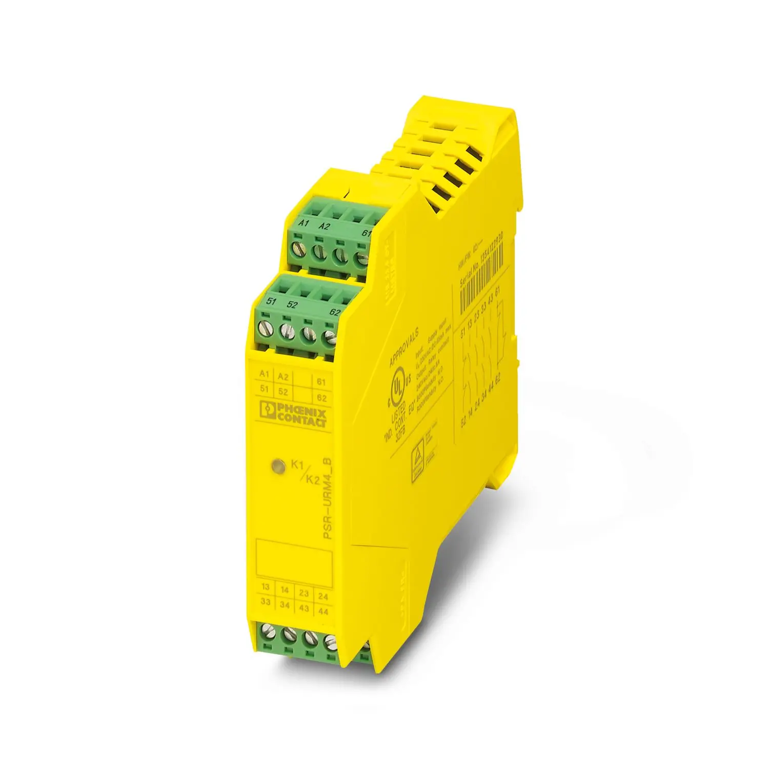 Produktfoto 1 von Phoenix Contact Sicherheitsrelais, 42 → 230V ac/dc, 1 or 2-Kanal, 2 Sicherheitskontakte Sicherheitsrelais