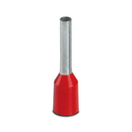 Produktfoto 1 von Phoenix Contact AI Aderendhülse, Stift ø 1.5 mm, Rot, Kupfer, 8mm, Isoliert, 18 AWG max.