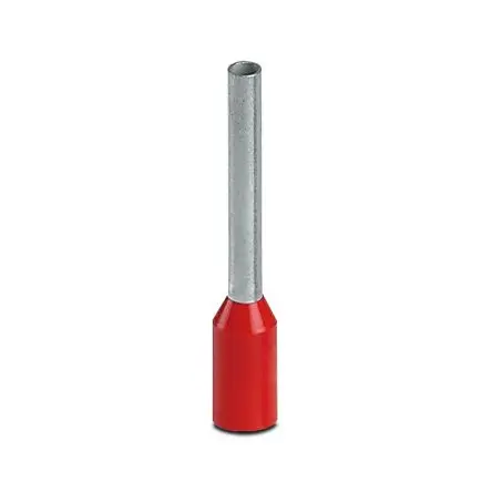 Produktfoto 1 von Phoenix Contact AI Aderendhülse, Stift ø 1.5 mm, Rot, Kunststoff, 15 mm, 18mm, Isoliert, 18 AWG max.