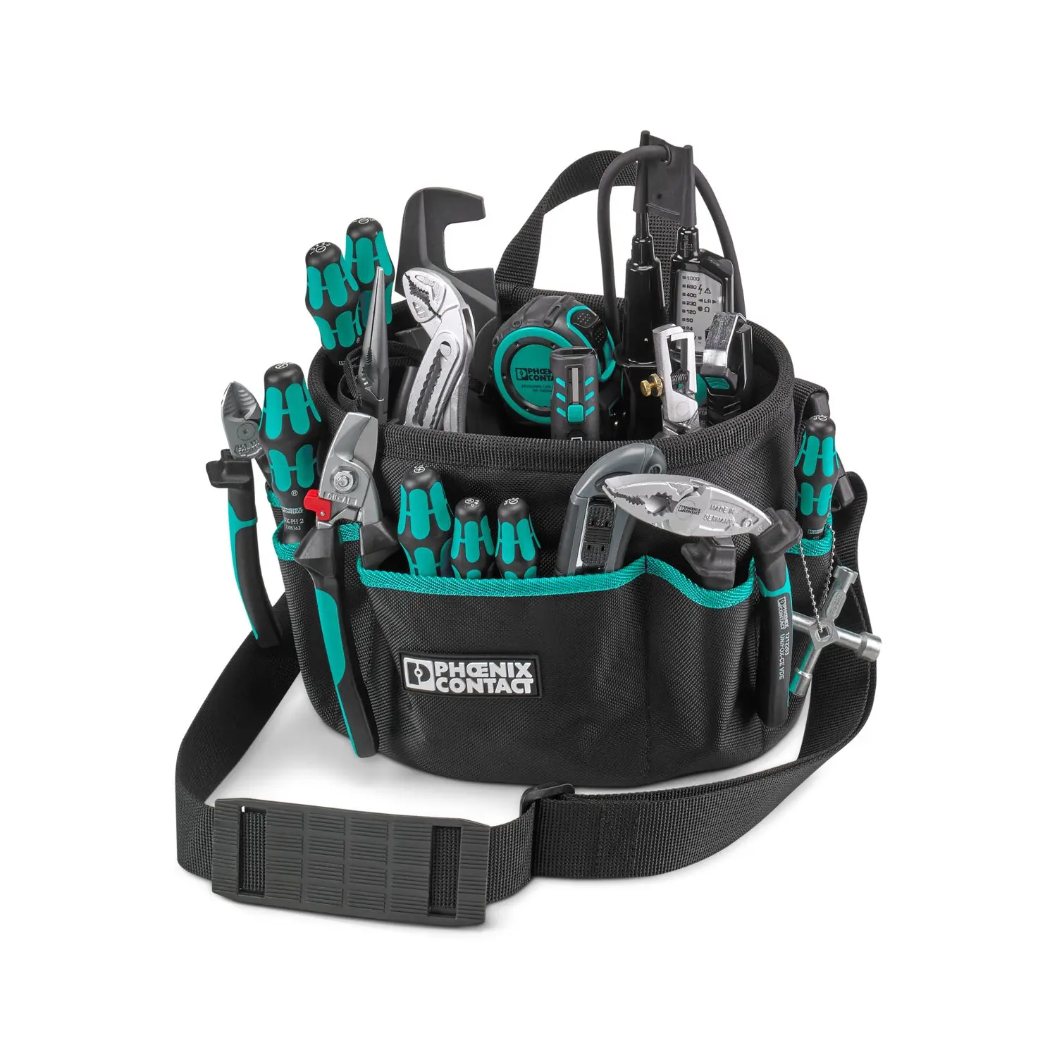 Produktfoto 1 von Phoenix Contact Werkzeugtasche, 185 mm x 290 mm x 220 mm Schultergurt