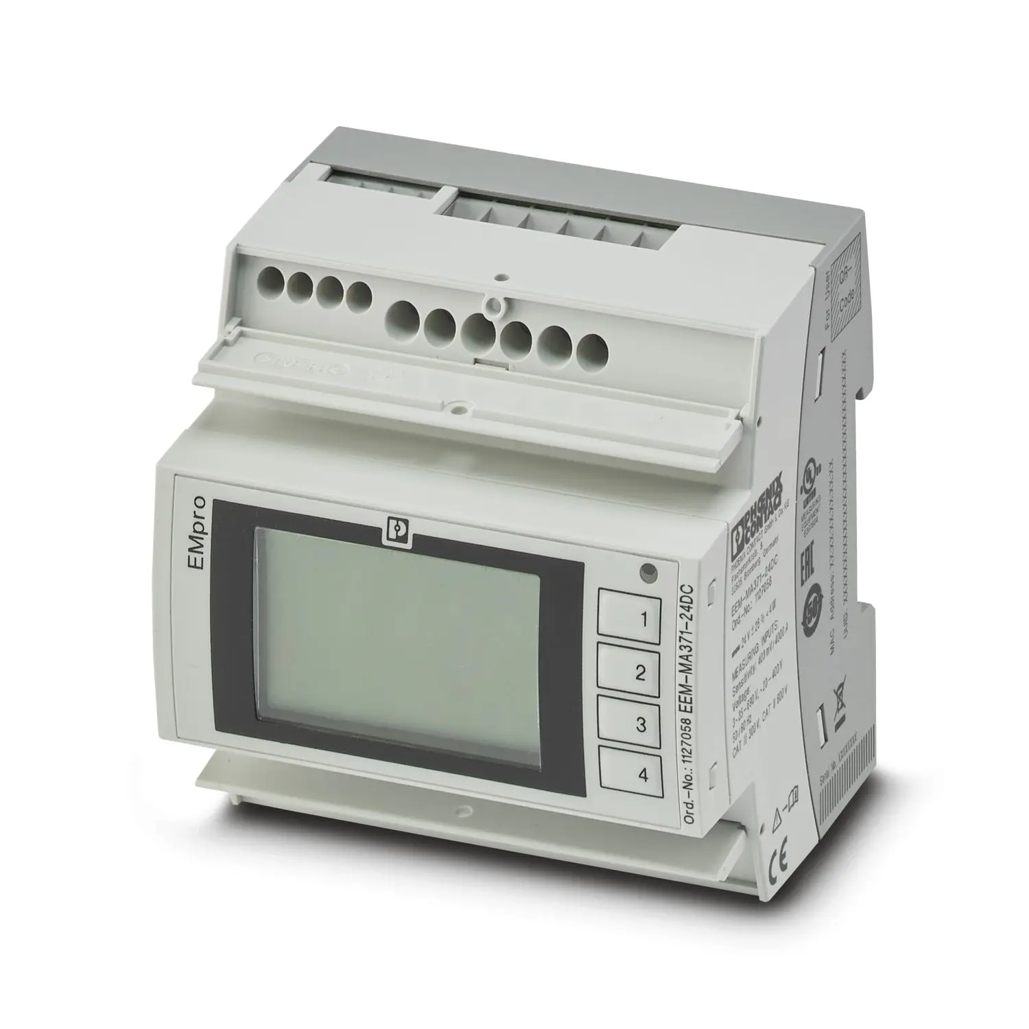 Produktfoto 1 von Phoenix Contact EEM-MA371-24DC LCD Digitales Multifunktionsmessgerät für AC Sine, Strom, Leistung H 80 mm B 90 mm T. 64