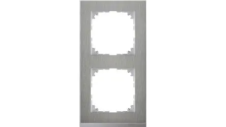 Produktfoto 1 von Schneider Electric System M Abdeckung Edelstahl Polycarbonat 2 Ausbrüche H. 10 mm B. 158mm