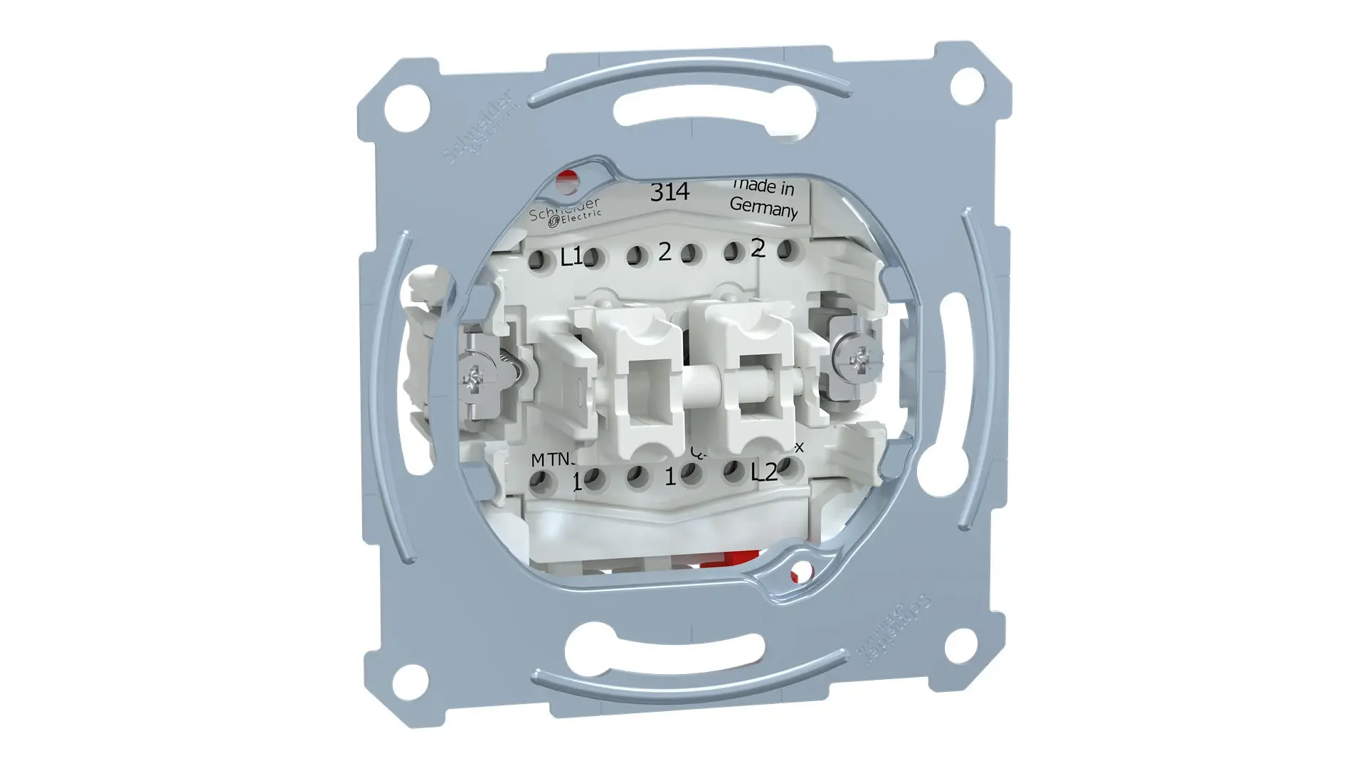 Produktfoto 1 von Schneider Electric D-Life Lichtschalter 1-teilig, 2 Wege Weiß IP20