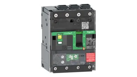 Produktfoto 1 von Schneider Electric 440V ac ComPacT New Generation Compact NSXm Geräteschutzschalter Feststehend für Schaltkreise / 160A