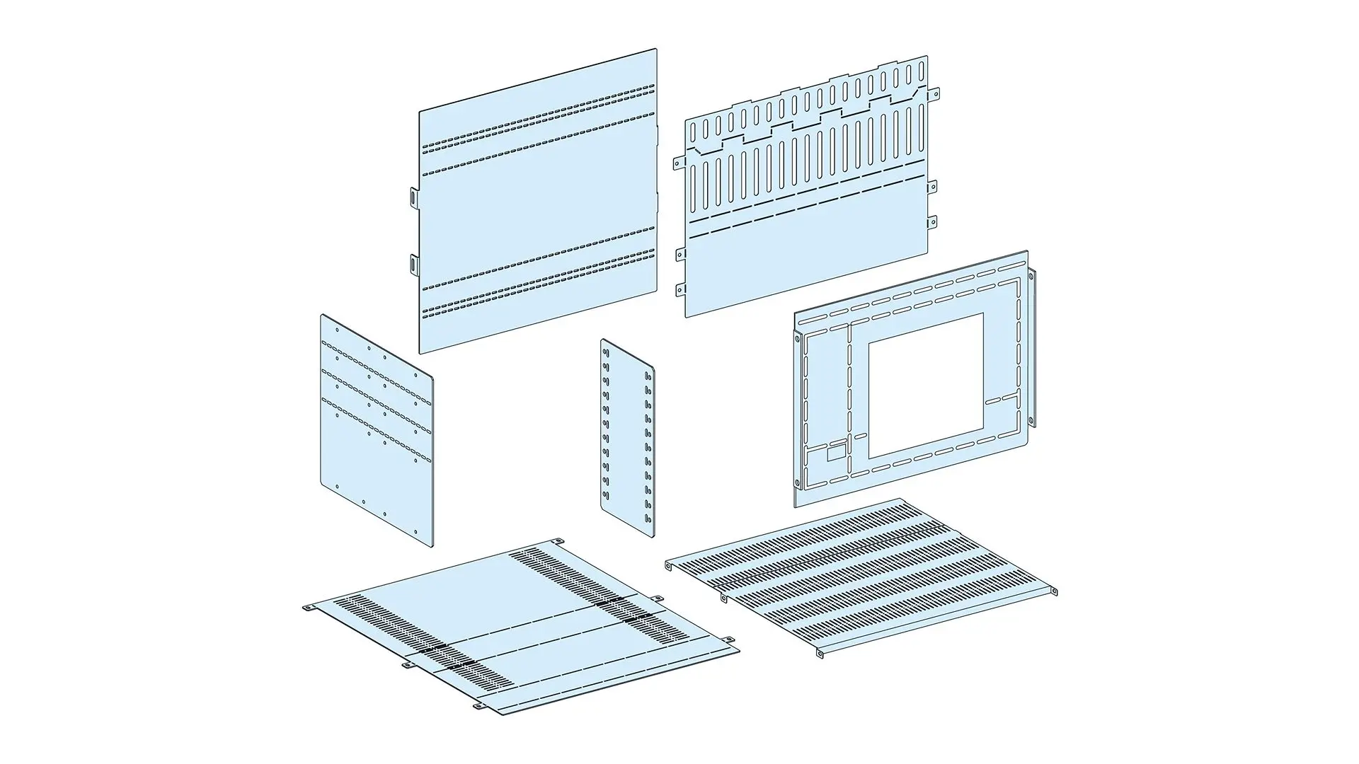 Produktfoto 1 von Schneider Electric Abdeckung, 300 x 575mm, für PrismaSeT P Rahmen PrismaSeT P