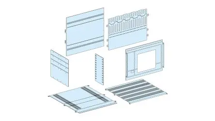 Produktfoto 1 von Schneider Electric Abdeckung Stahl, für PrismaSeT P Rahmen LVS 300 mm 300 mm 575mm