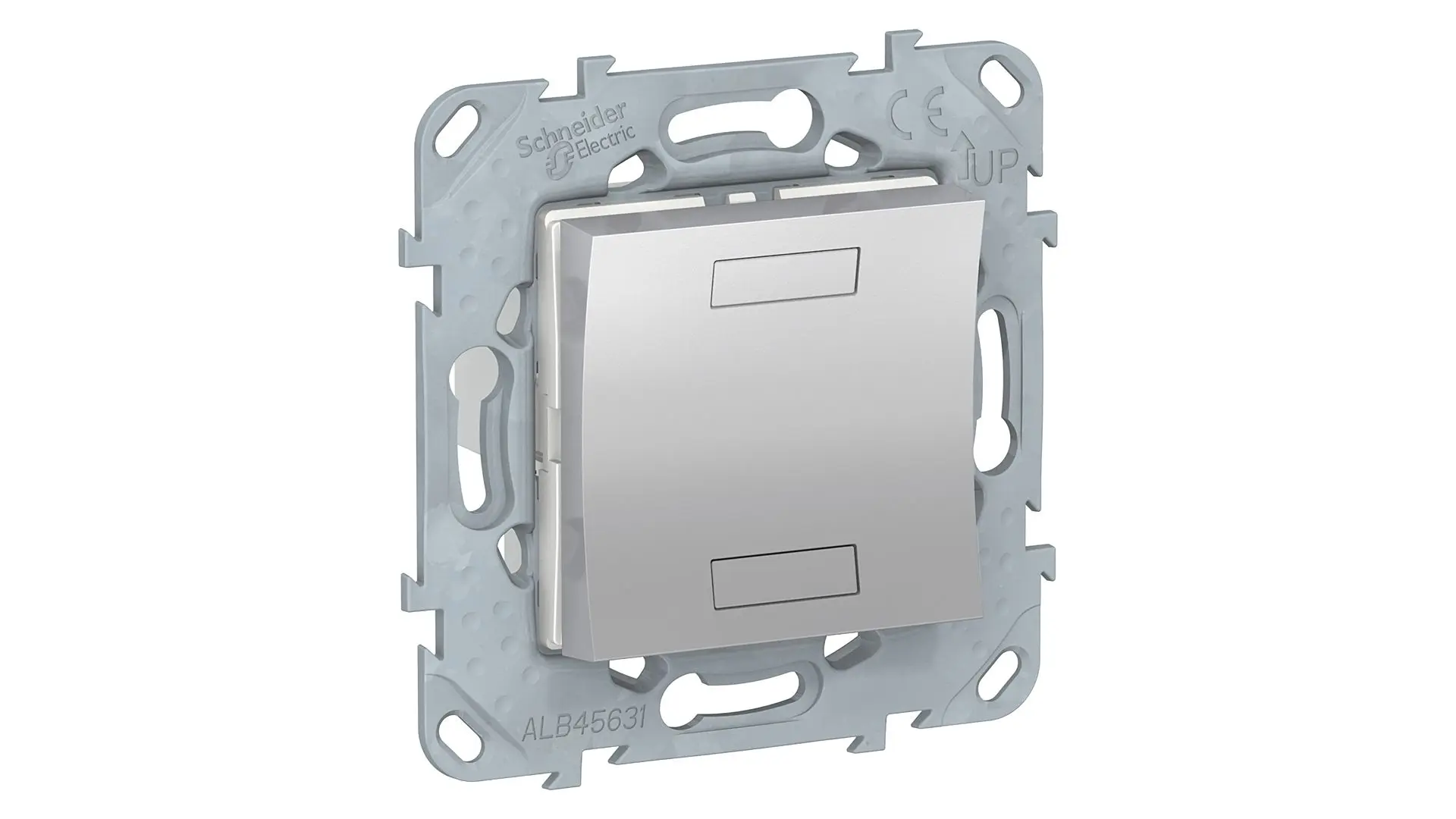 Produktfoto 1 von Schneider Electric New Unica Lichtschalter 1-teilig Silber IP20, Kunststoff