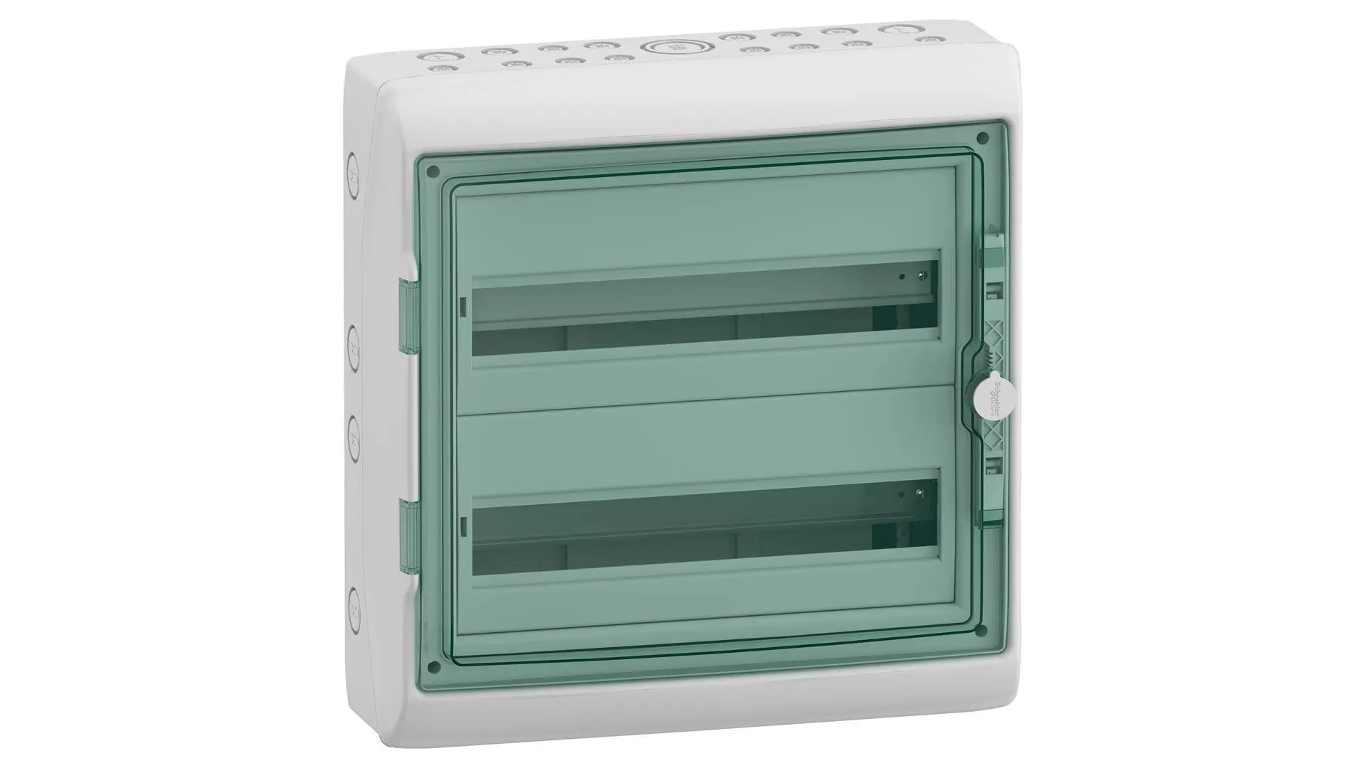 Schneider Electric Mureva; Gehäuse; Polymer; Hellgrau; IK09 IP65 Breite 448 mm Höhe 460 mm Länge 160 mm