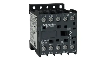 Produktfoto 1 von Schneider Electric TeSys TeSyS K Leistungsschütz 24 V dc-Spule, 3 -polig , 690 V ac / 20 A 4 kW 3 NO (Schließer)